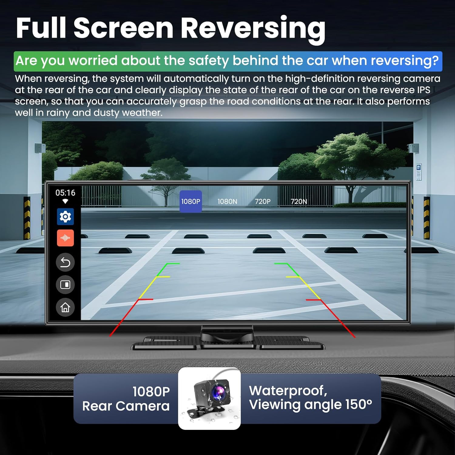 Largest 11.5 Inch Wireless Carplay Screen for Car,Built-In N-Etflix/Youtube/Tikt