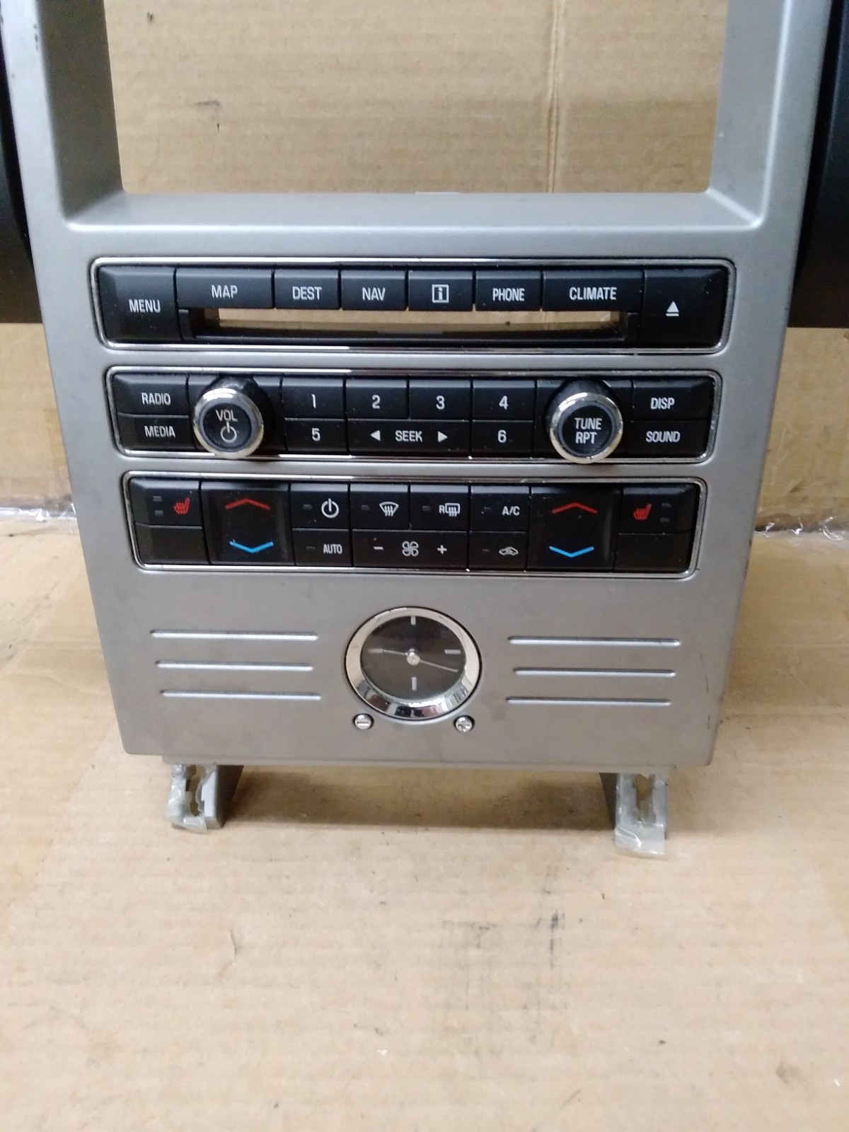 2010 Ford Flex Radio Navigation Control Panel W/ Climate Trim Bezel Air Vents