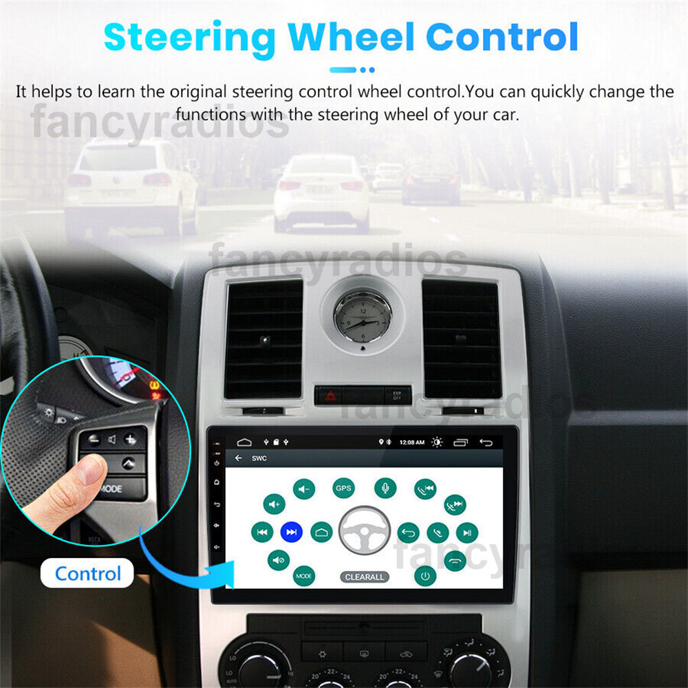 For Chrysler 300C 2004-2008 Android 11 2Din GPS Navi Radio Car Stereo CarPlay