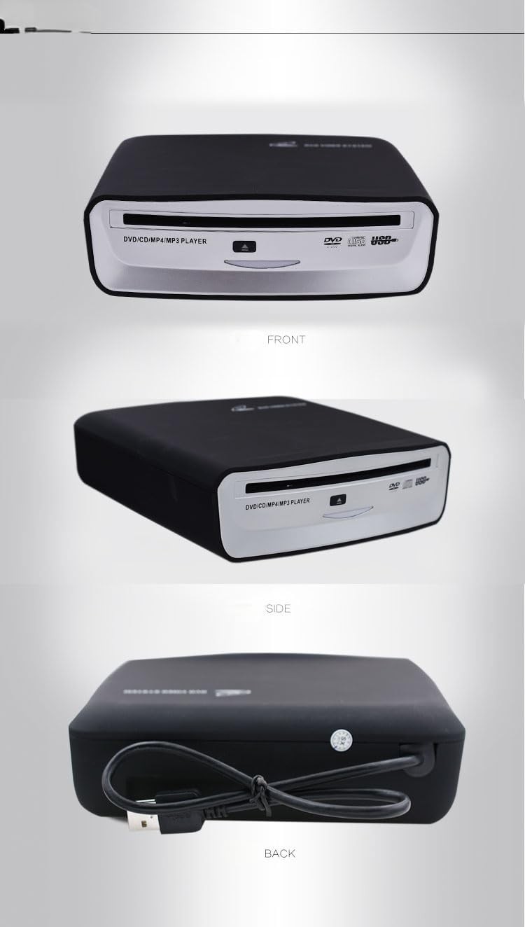 External CD Player USB Slot-Load Plug and Play for Android 4.4+, PC, TV