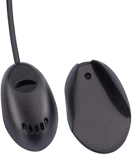 FingerLakes Mic 3.5mm External Microphone Assembly for Car Vehicle Head Black