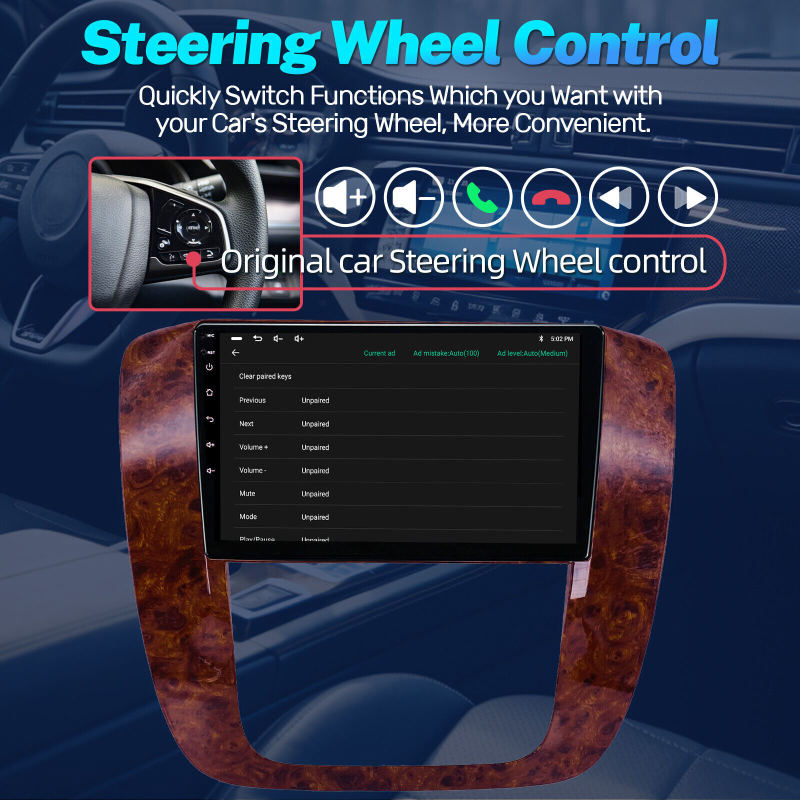 For 2007-2013 Chevy Silverado 1500 2500 GMC Android Car Radio CarPlay GPS Stereo