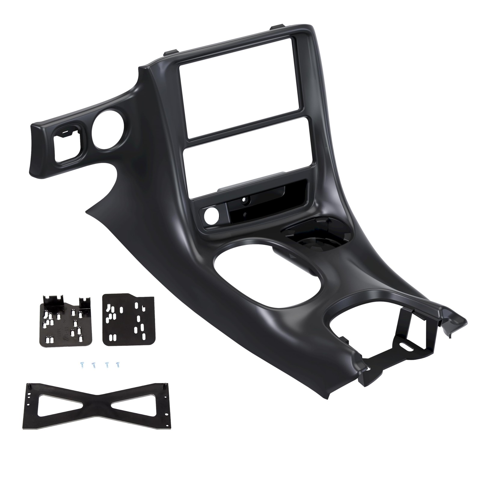 ECOTRIC Double Din Stereo Dash Installation Compatible with Medium, black