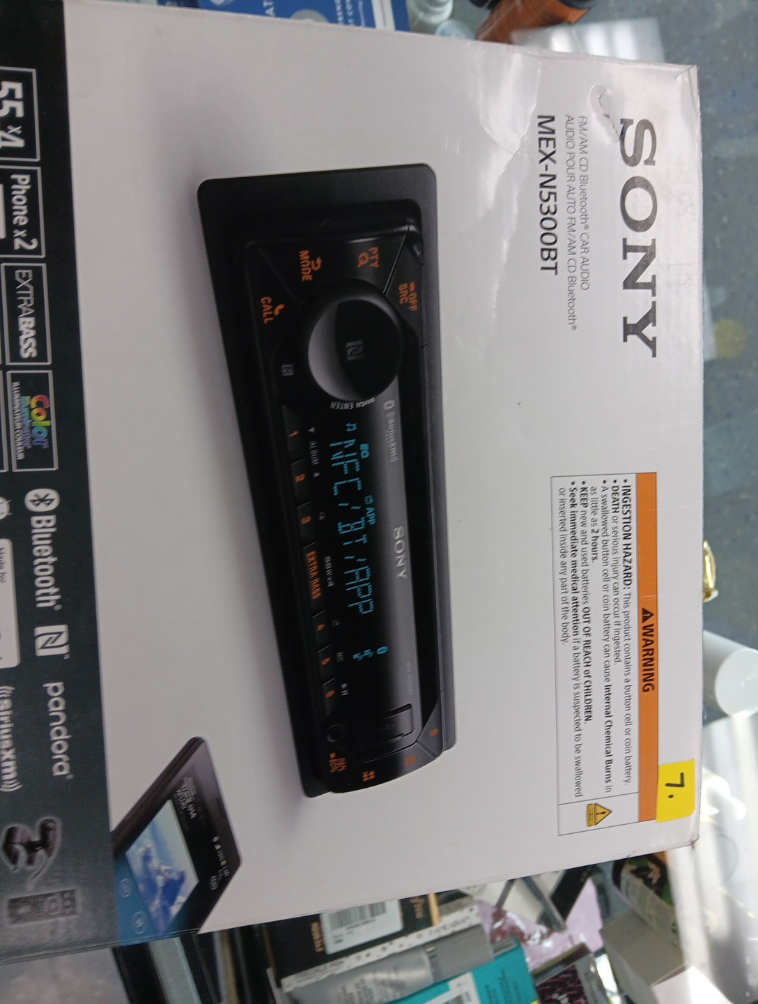 Sony MEX-N5300BT FM/MW/SW CD Receiver with Bluetooth Aux in 55X4 b-x