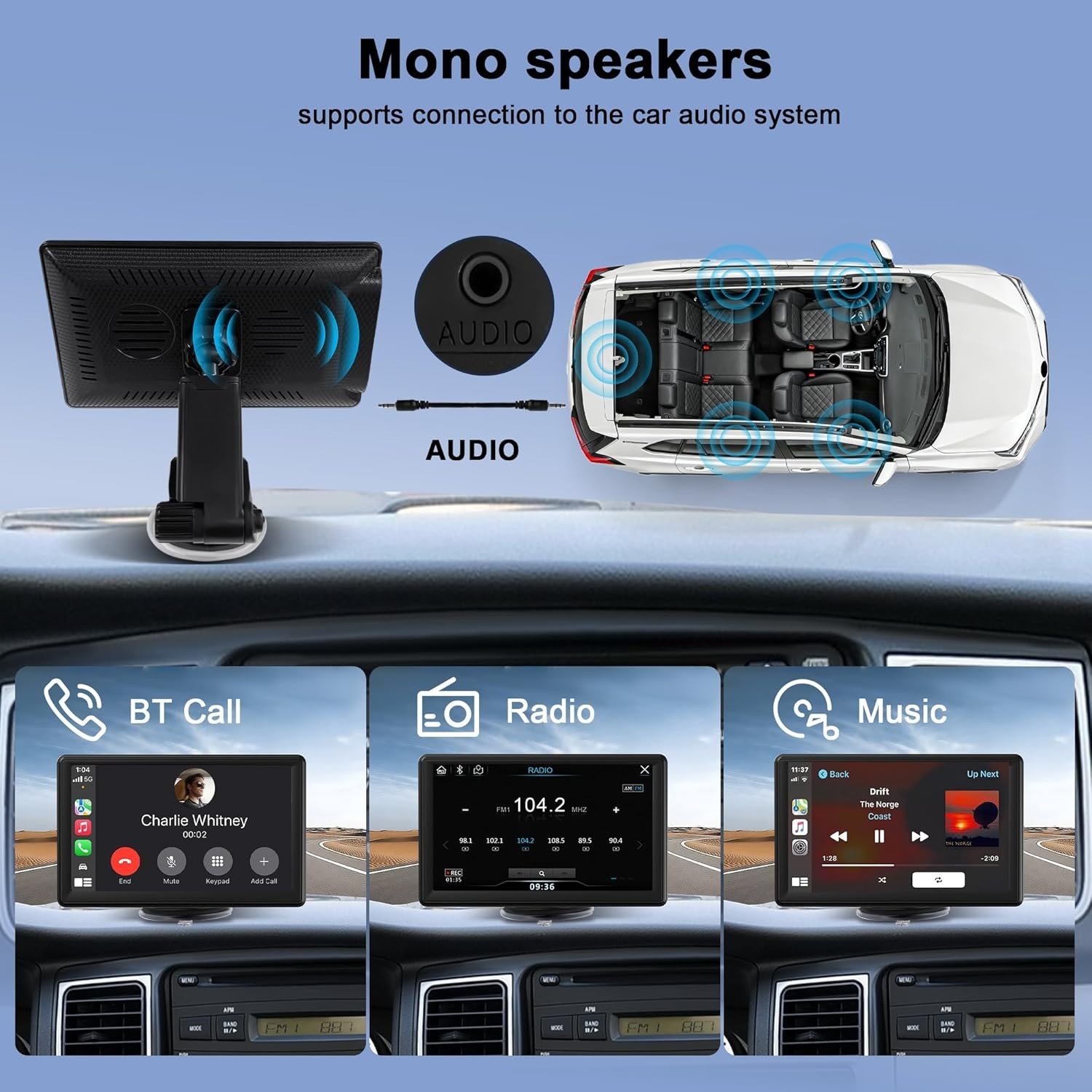 7″ CarPlay & Android Auto Touch Screen – Effortless Connectivity & Safety
