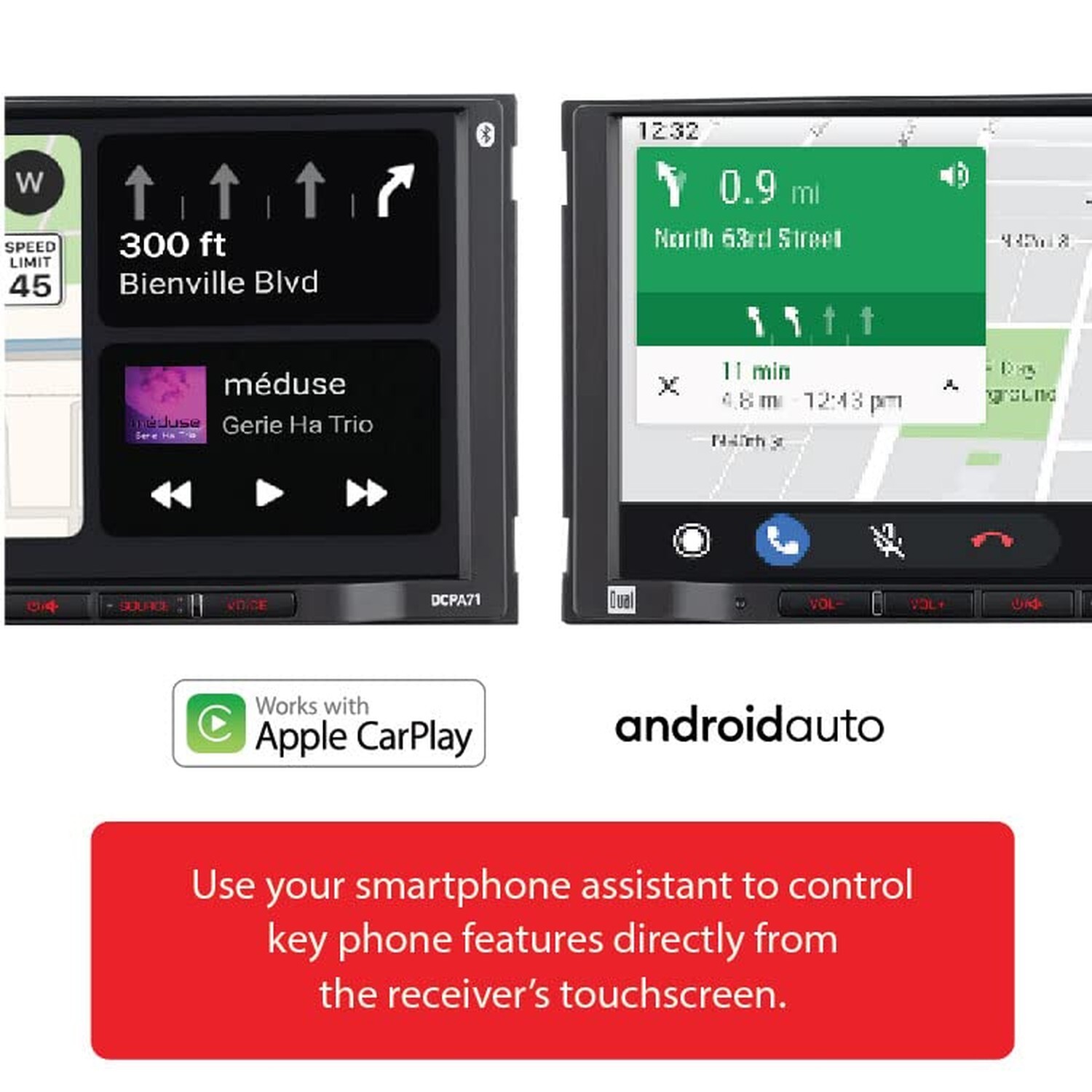 Dual Electronics DCPA71 7-inch Certified Apple Carplay Android Auto | Double …