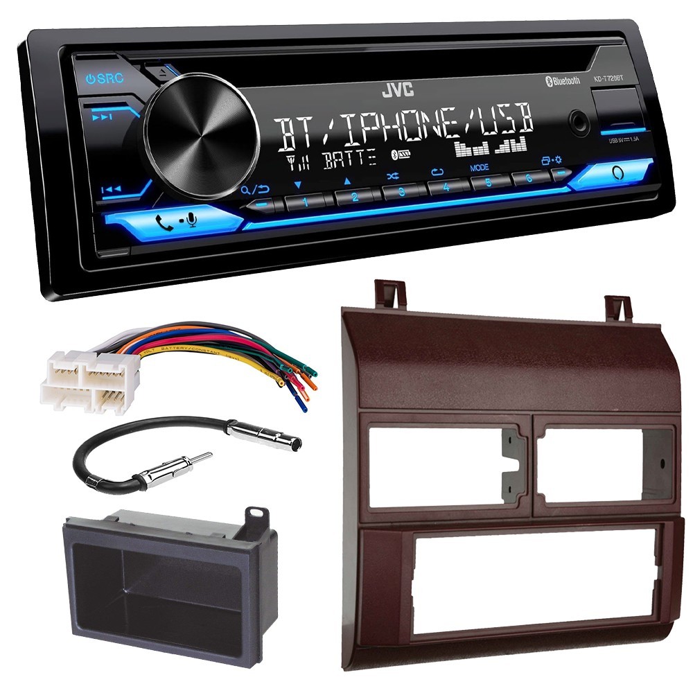 JVC CD Player AM/FM Radio Bluetooth Car Stereo for 1988-1994 GM C/K 1500 Red