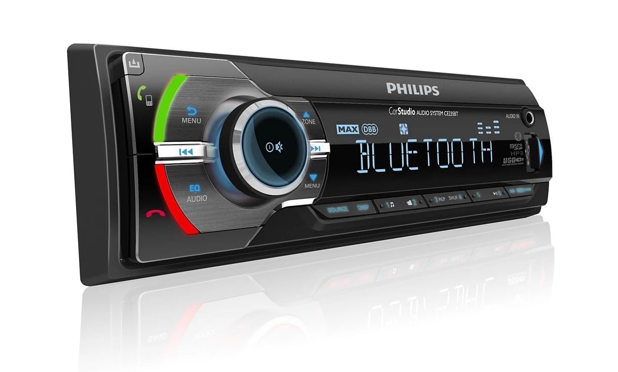 Philips Car Audio Receiver Bluetooth Wireless Music & Hands-Free Calling USB MP3