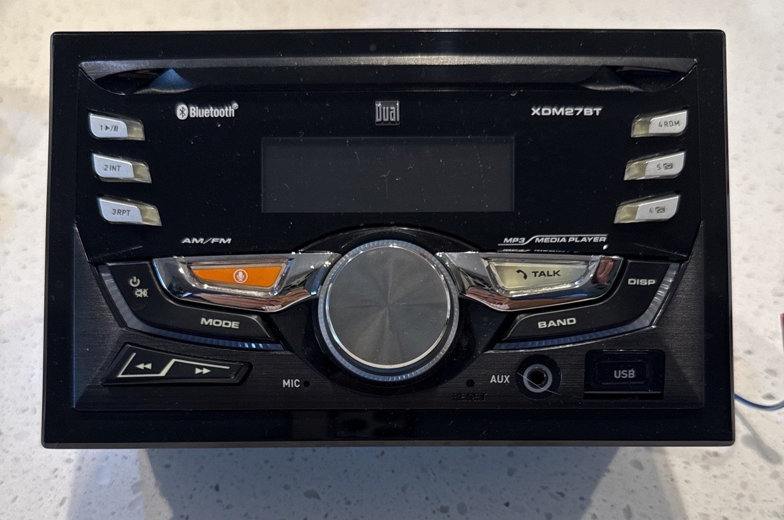 Dual Make XDM27BT AM/FM Radio MP3 USB Double DIN Car Stereo Receiver NOT TESTED