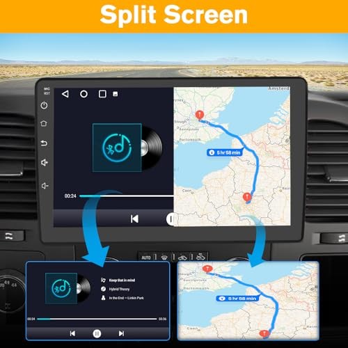 4Core 64GB Car Radio Stereo for Chevy Silverado 2GB+64GB with Backup Camera