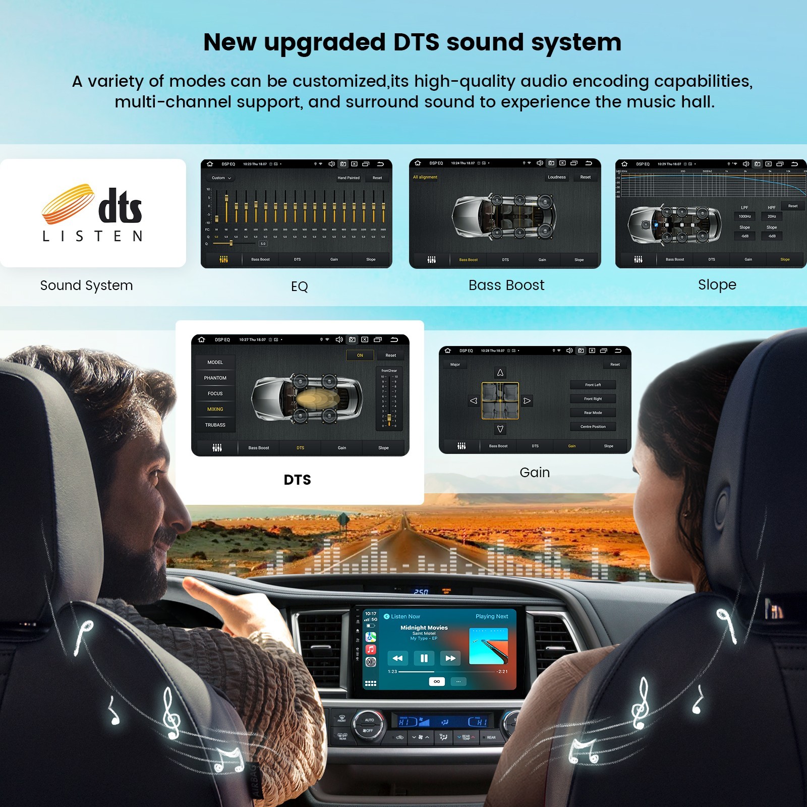 Roadanvi X12 Headunit for Toyota Highlander 2015-2019 Radio 10.2″ Touch Screen