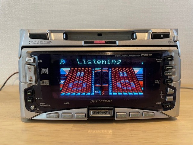 KENWOOD DPX-6100MD 2DIN CD MD Receiver CD MD CD playback OK MD malfunction