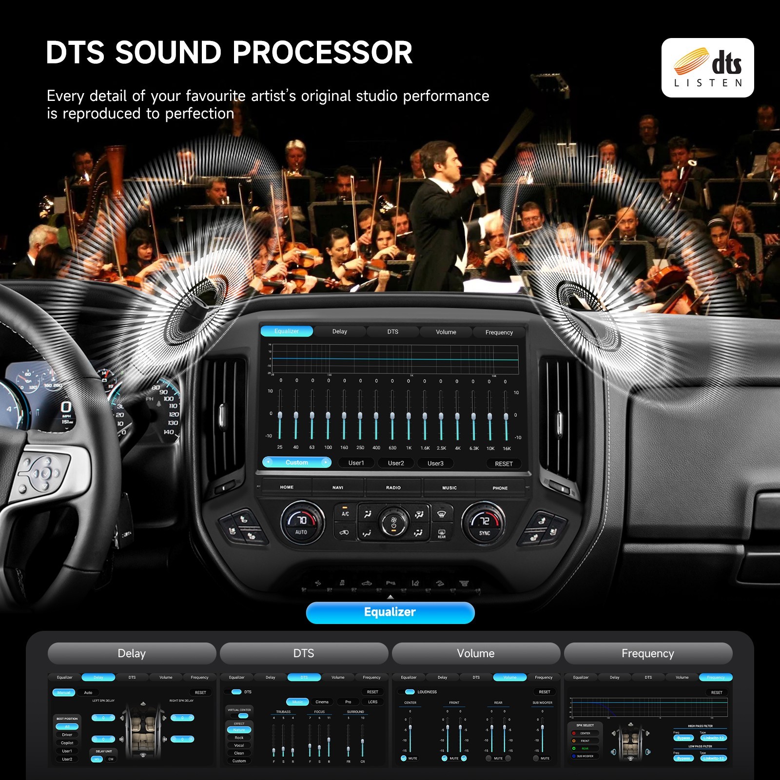 Dasaita Android 13 Car Stereo for Chevrolet Silverado GMC Sierra 2014-2019 Radio