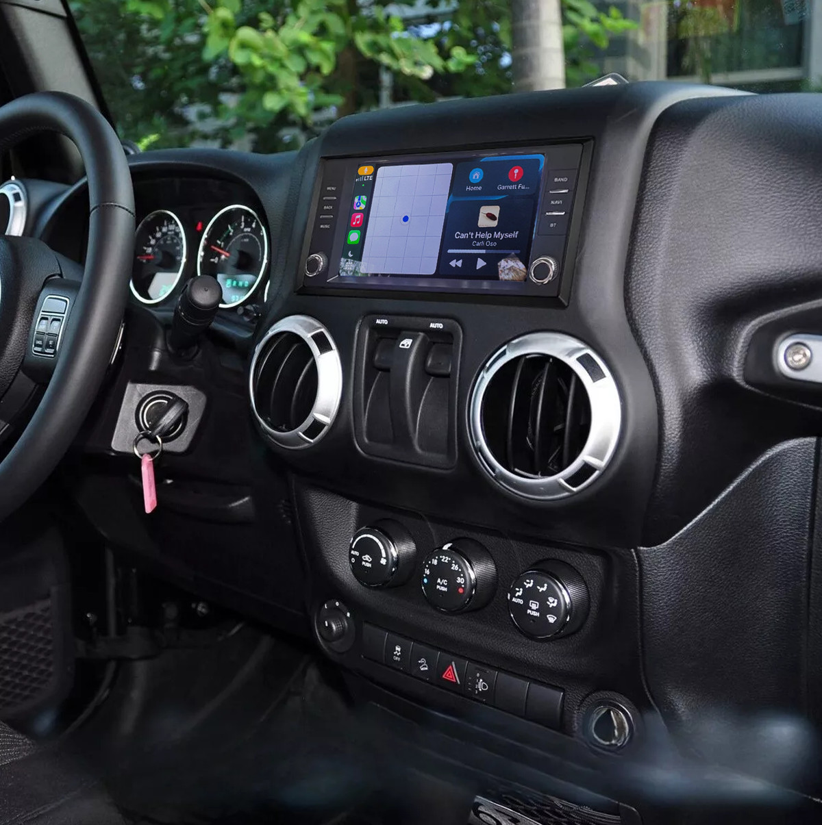 For Jeep Wrangler 2007-2016 7″ Android Apple CarPlay Car Radio Stereo GPS Navi