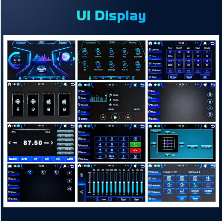 Estereo De Pantalla con Bluetooth Para Coche Carro Auto MP3 Player WMA/WAV/APE/F