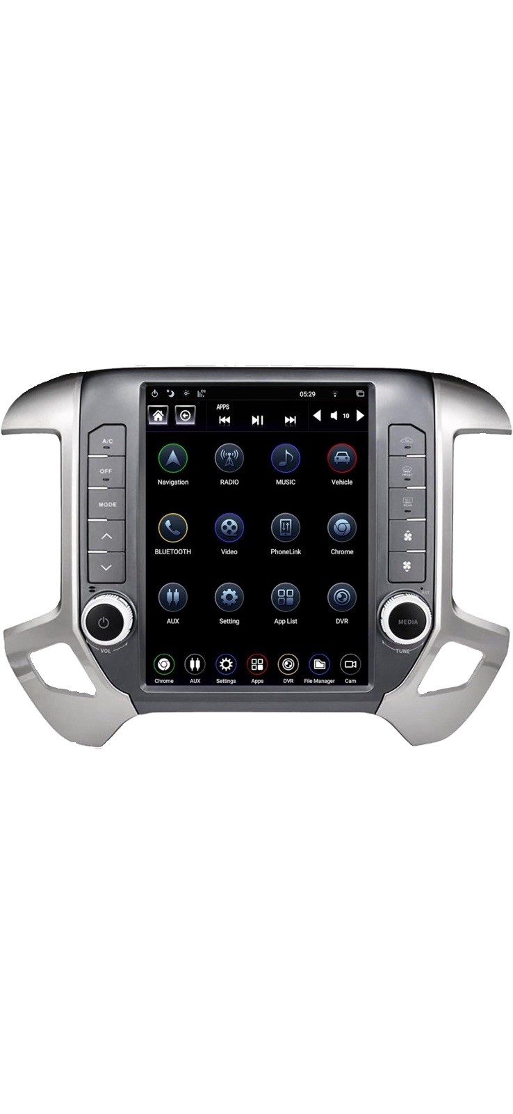 2 DIN Touchscreen Car MP5 Player In-Dash Stereo w/ Bluetooth USB GPS