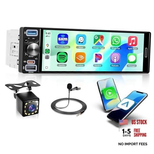 6.5 inch Single Din Car Radio Wireless Carplay 6.5 inch+Wireless Carplay+AM