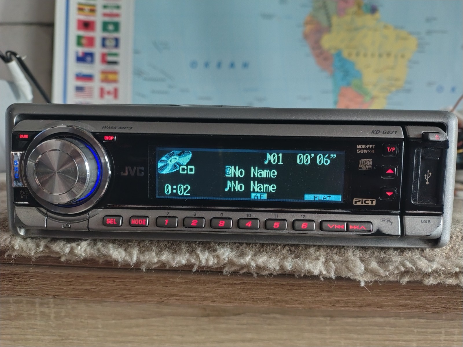 JVC KD-G821 Car Radio Stereo Mobile Media Station Fully Working Great Shape