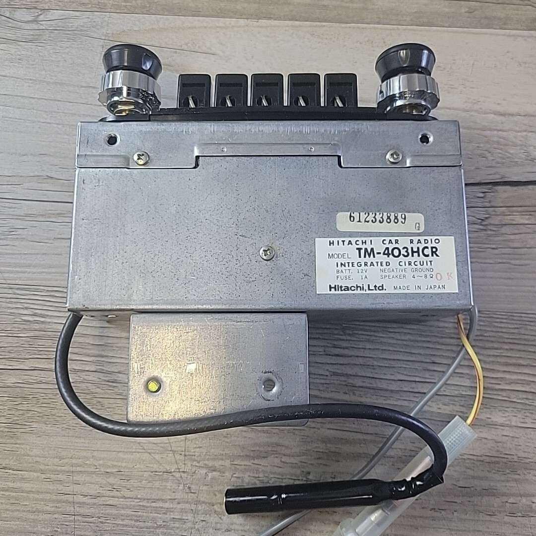 Vintage Hitachi Car Radio TM-403HCR 12V Intergrated Circuit