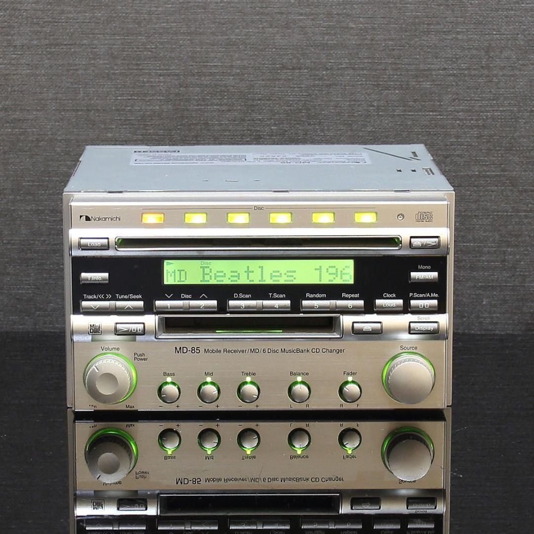 Nakamichi MD-85 Car Audio 6 CD Changer MD Player 24bit DAC Mint Pre-owned Japan