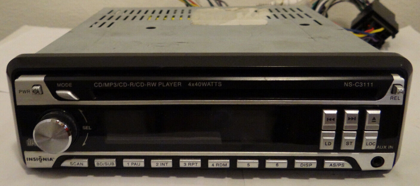Insignia NS-C3111 CD-R/RW/MP3 In Dash Receiver 40Wx4 *~*Parts Only*~*