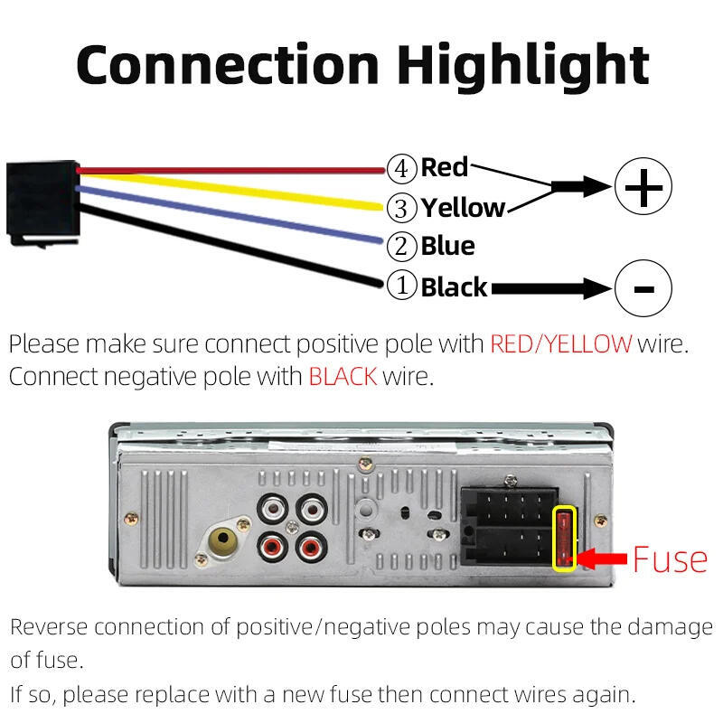Bluetooth Car Vintage FM Radio MP3 Player USB Classic Stereo Audio Receiver AUX