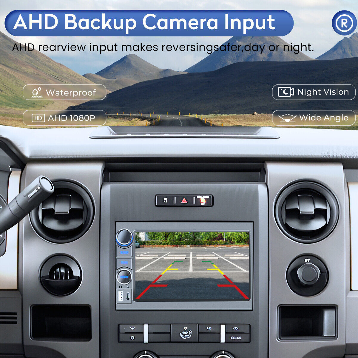 Free Backup Camera Android Carplay Car Stereo Radio For Ford Mustang 2005- 2009