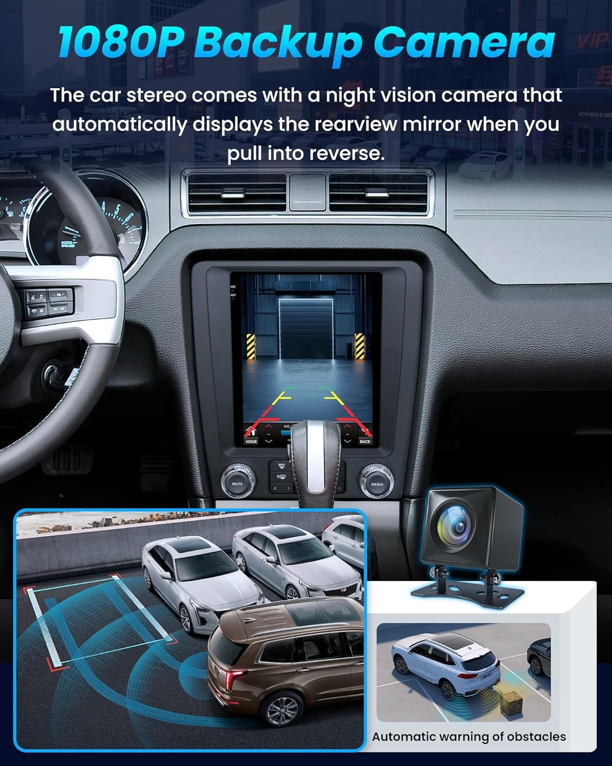 Apple Carplay For Ford Mustang 2010-2014 Android 13 Car Radio Stereo GPS 4G+64G