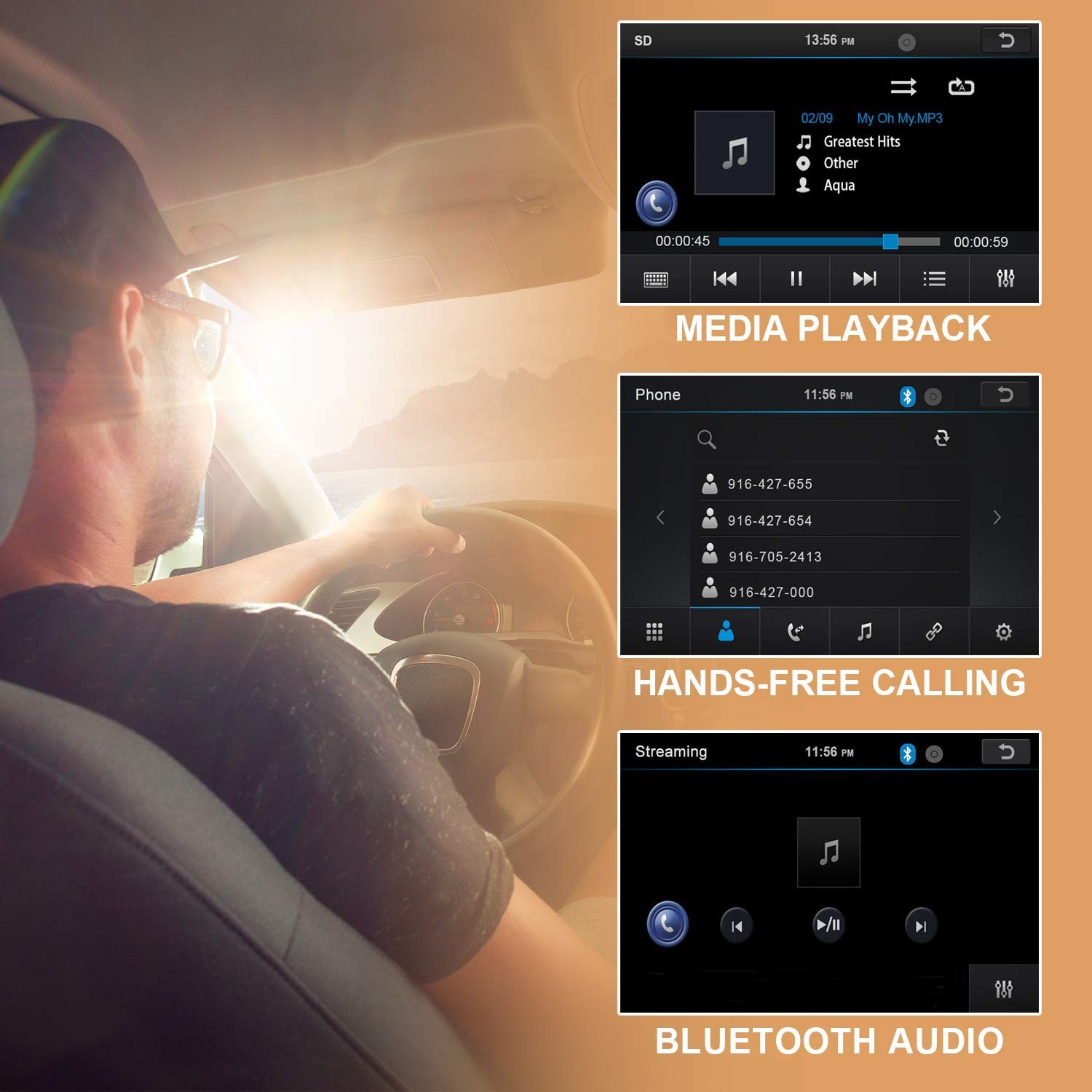 BOSS Audio Systems BV9364B Car Stereo DVD Player – Double Din, Bluetooth Audi…