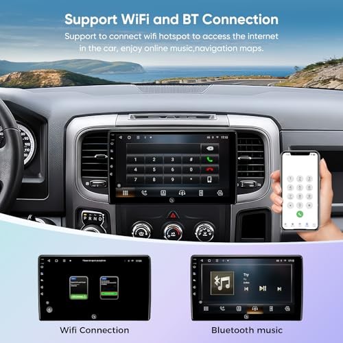 10″ Car Radio Stereo for Dodge Ram Pickup Truck 1500 2500 3500 2013 2014 2015
