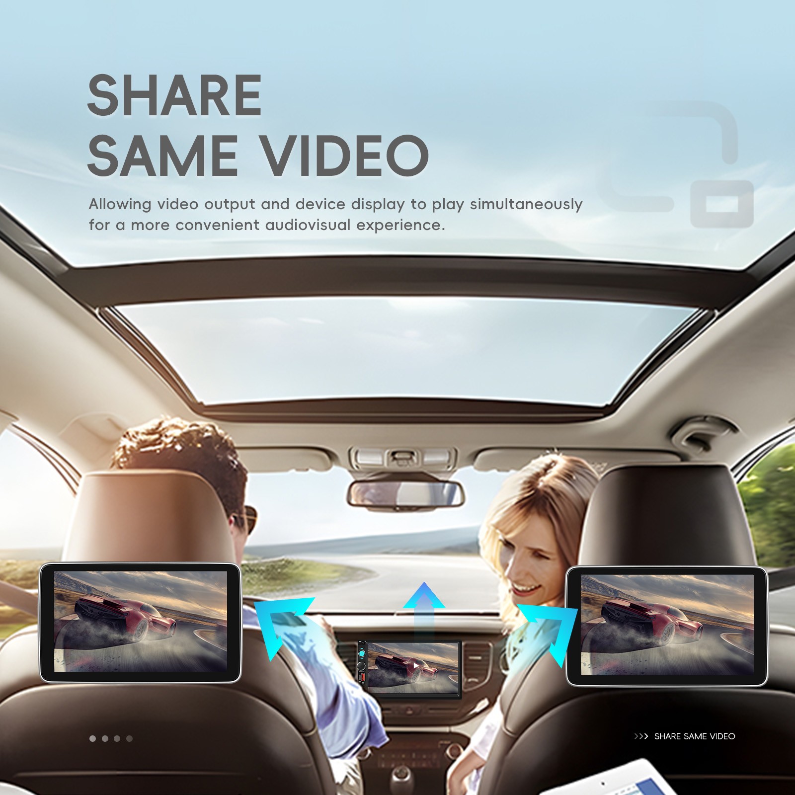 2 Din 7″ Apple Carplay Android Auto Car Stereo Radio Bluetooth Type-C USB Camera