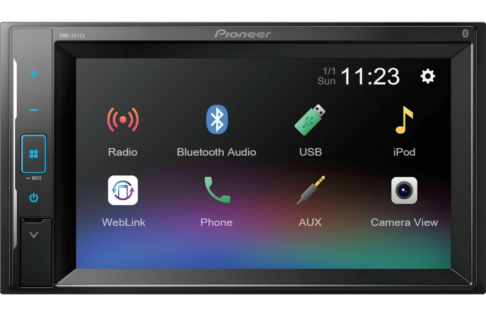 Pioneer DMH-241EX 6.2″ Digital Multimedia Receiver + License Plate Backup Camera