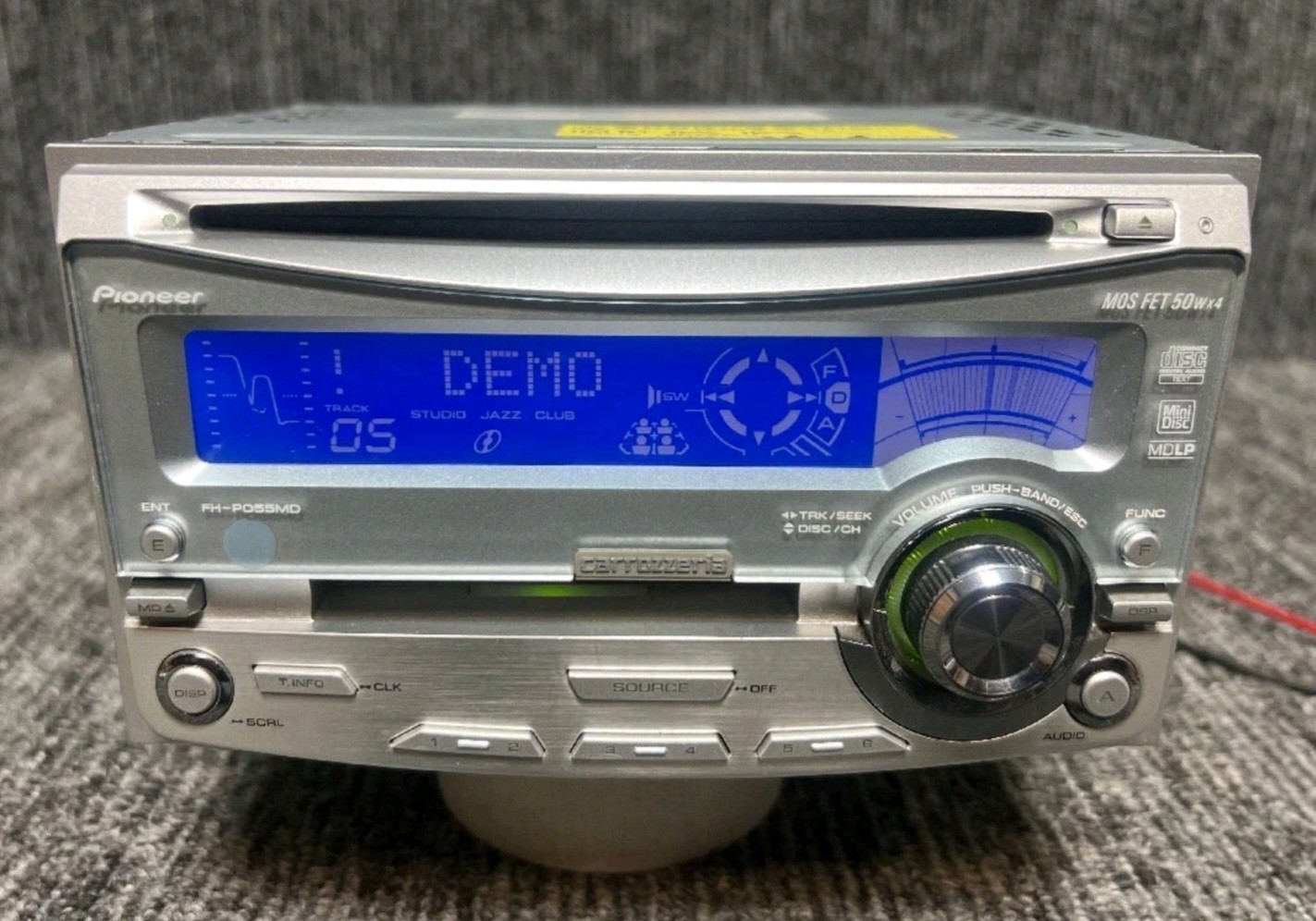 JDM Pioneer Carrozzeria FH-P055MD 2DIN Car Audio CD MD Player Tested Working