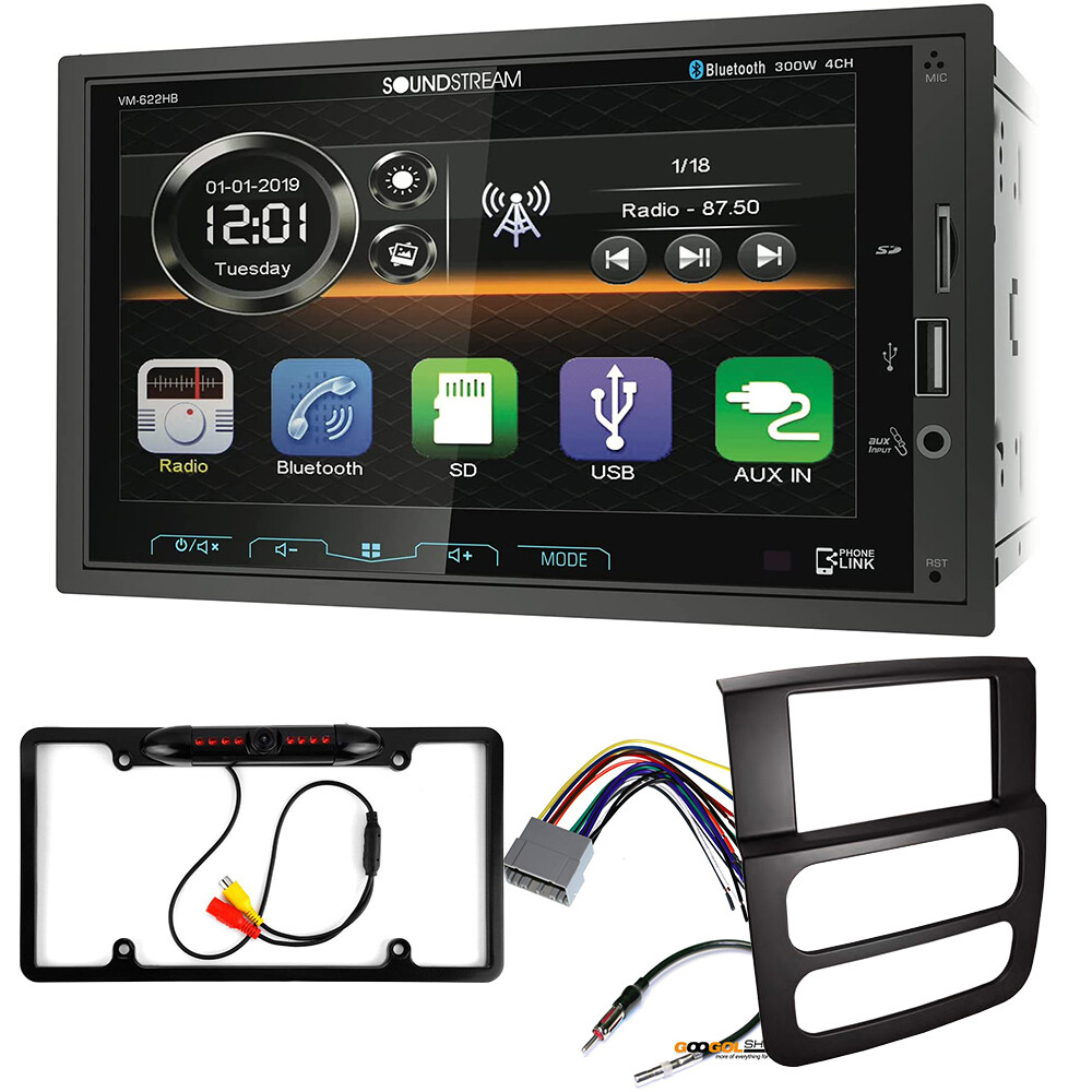 6.2 inch Double DIN Car Radio Stereo install Kit for Dodge RAM 1500 2002-2005