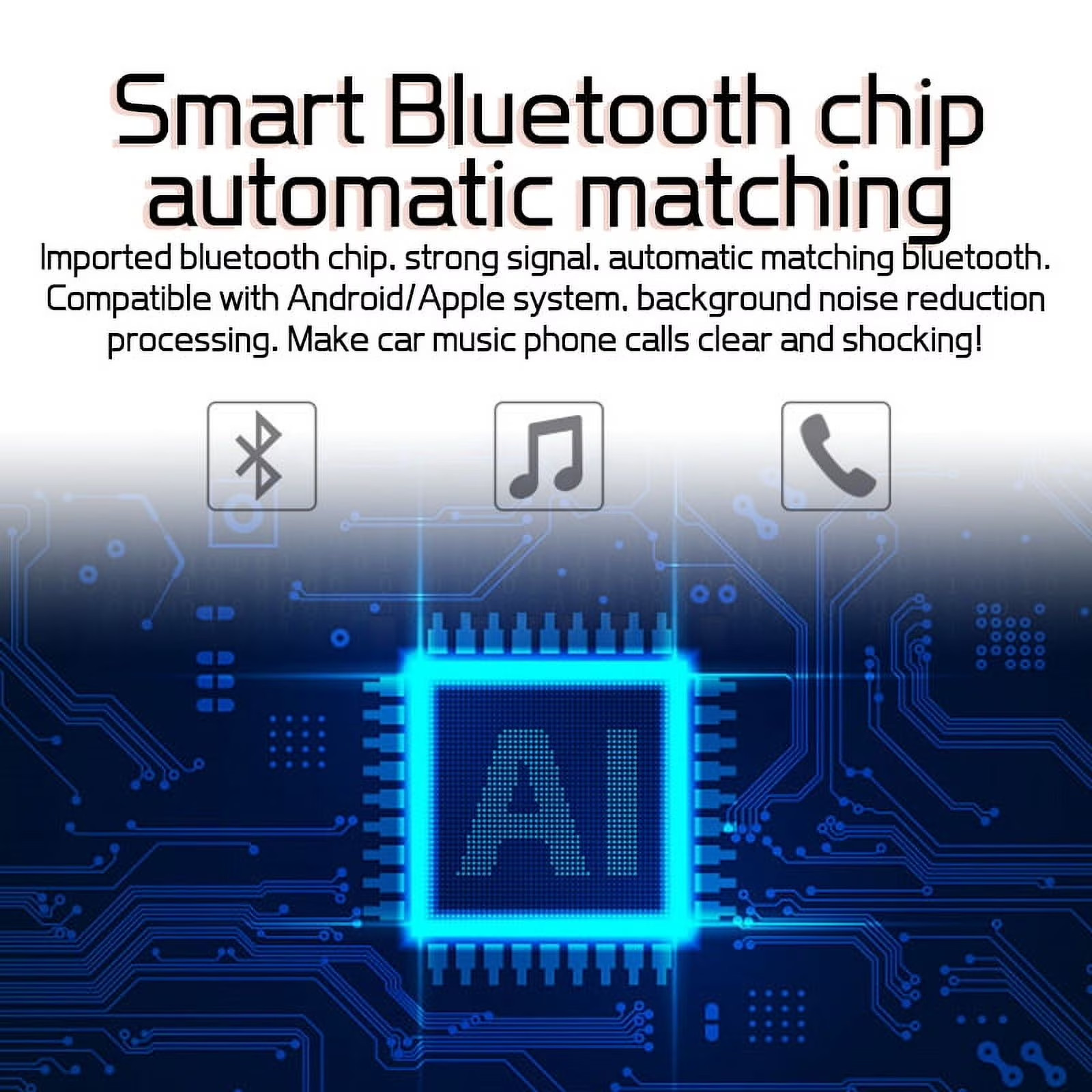 Estereo De Pantalla con Bluetooth Para Coche Carro Auto MP5 Player USB/SD/AUX/FM