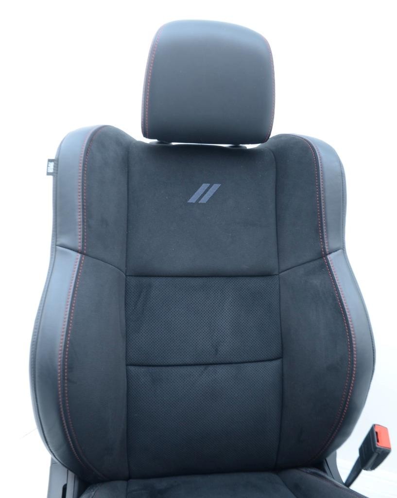 2021 – 2025 DODGE DURANGO RT OEM SEATS 3 ROW SET BLACK LEATHER / SUEDE CONSOLE
