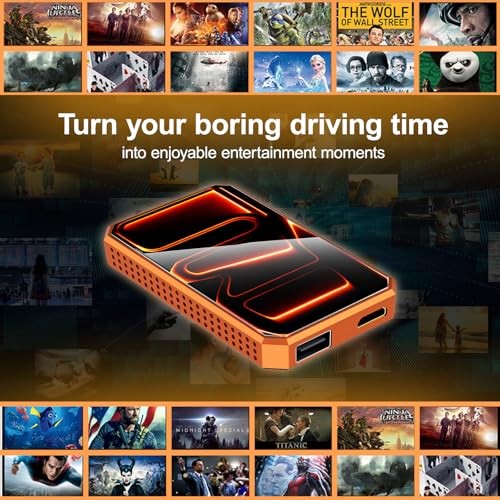 Wireless CarPlay Android Auto Adapter with HDMI & USB Port, Magic AI Box Orange