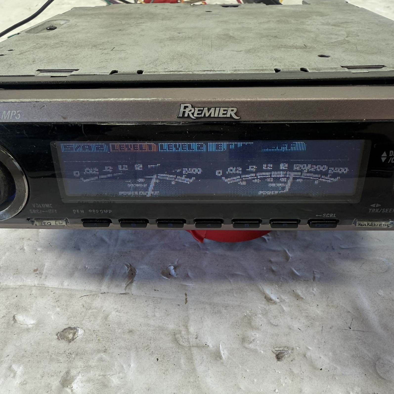 (FOR PARTS) Pioneer Premier DEH-P860MP Old School Stereo OEL DOLPHIN GRAPHICS!