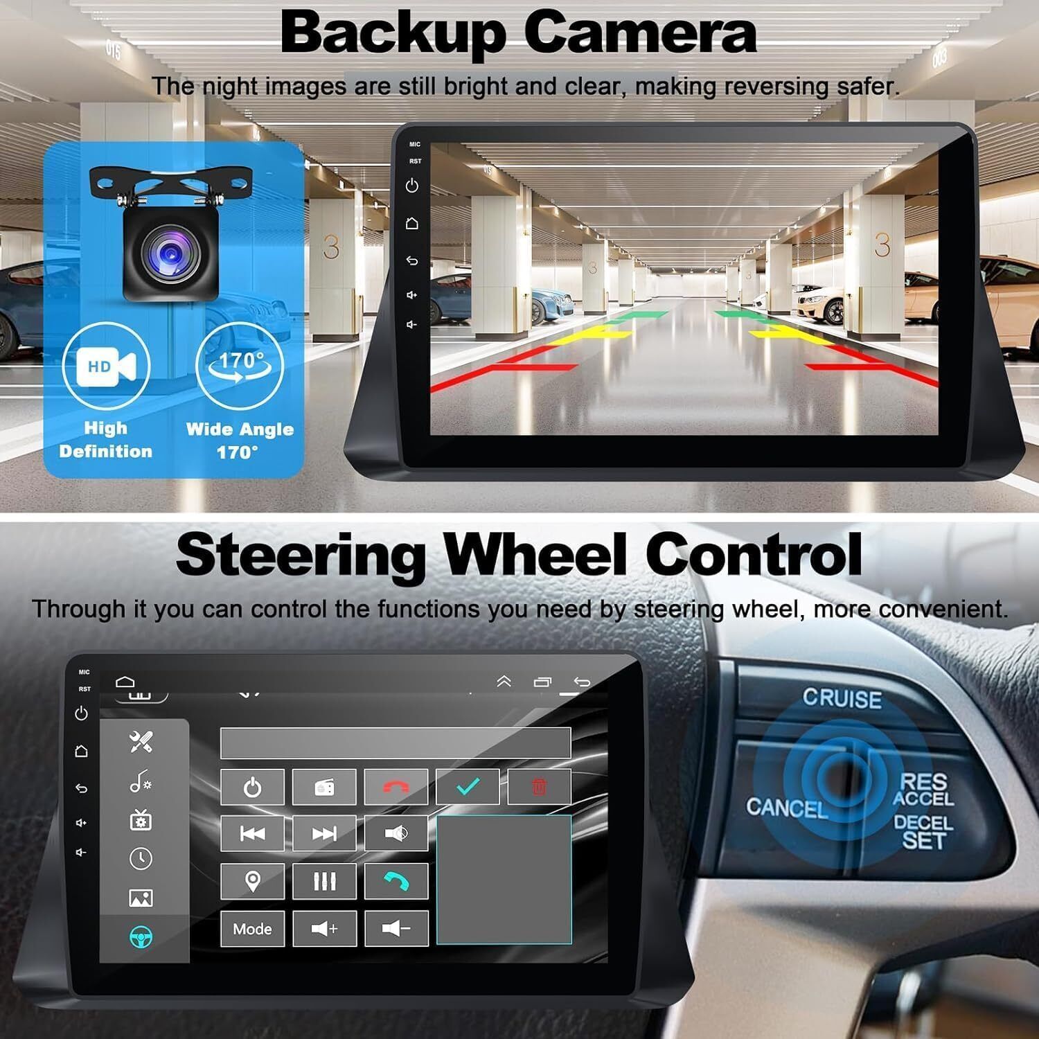 4+64G Android Auto Carplay For 2008-2012 Honda Accord 8 Car Stereo Radio Navi FM