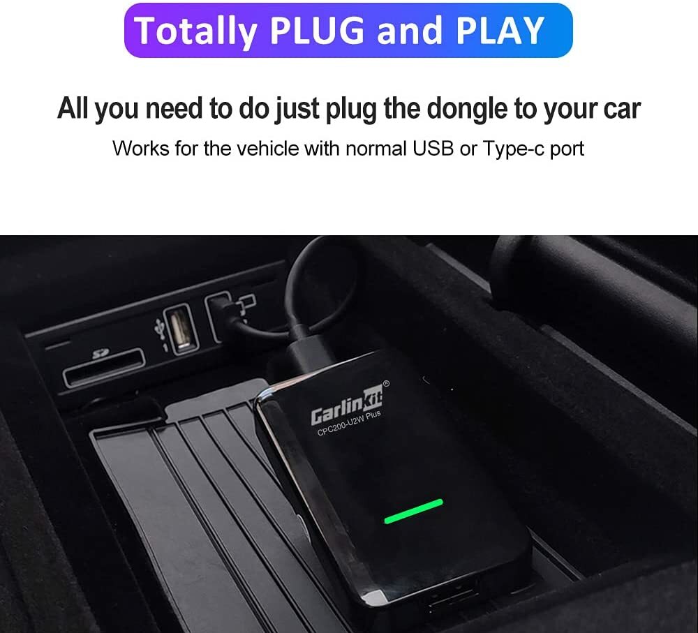 CarlinKit 3.0 Wireless CarPlay Adapter USB for Factory Wired Car Play Cars NEW