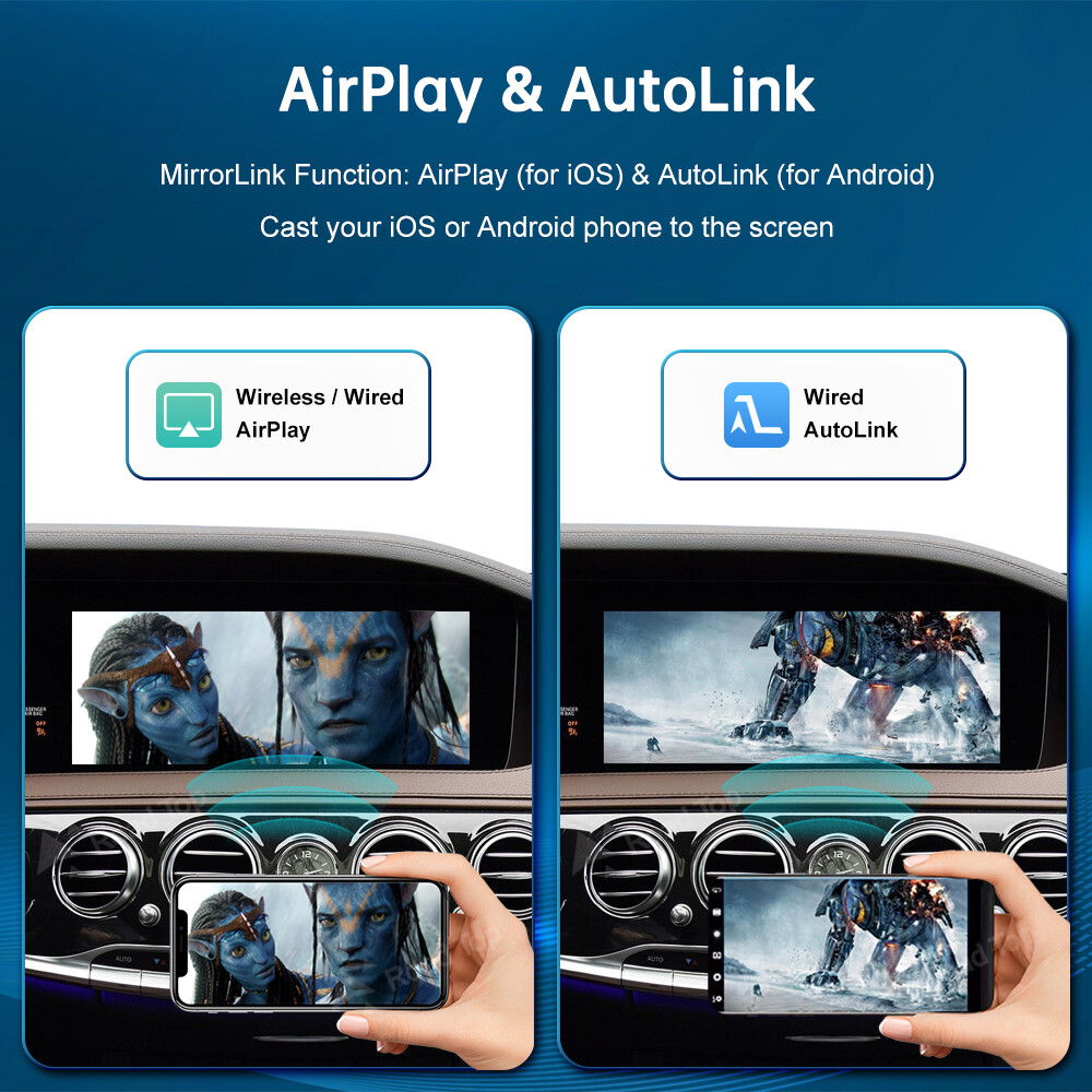 For Mercedes Benz S550 W222 Wireless CarPlay Android Auto Interface Car Stereo