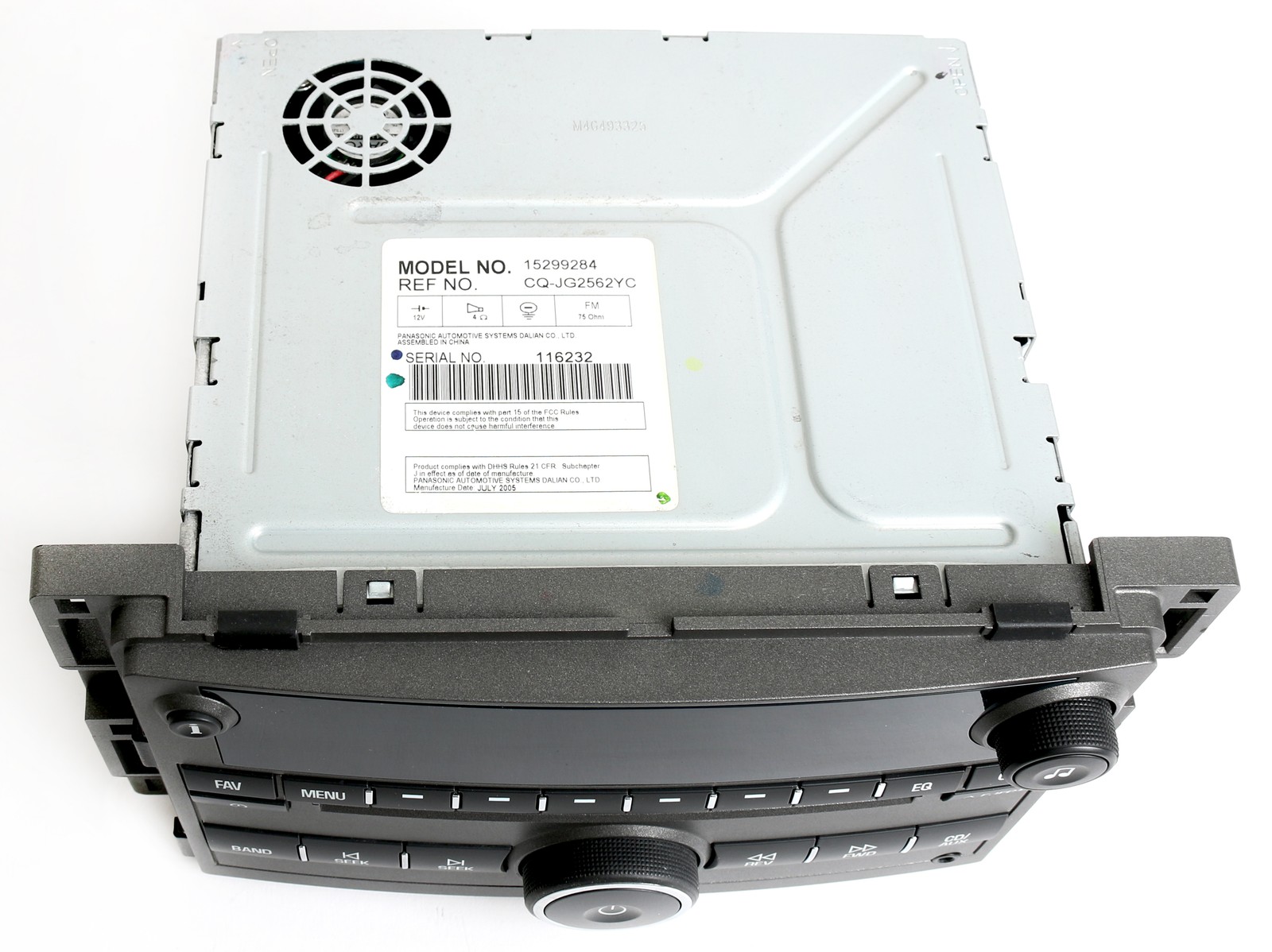 Chevy HHR 2006-2008 Gray Radio AM FM CD Player w Auxiliary Input 15299284