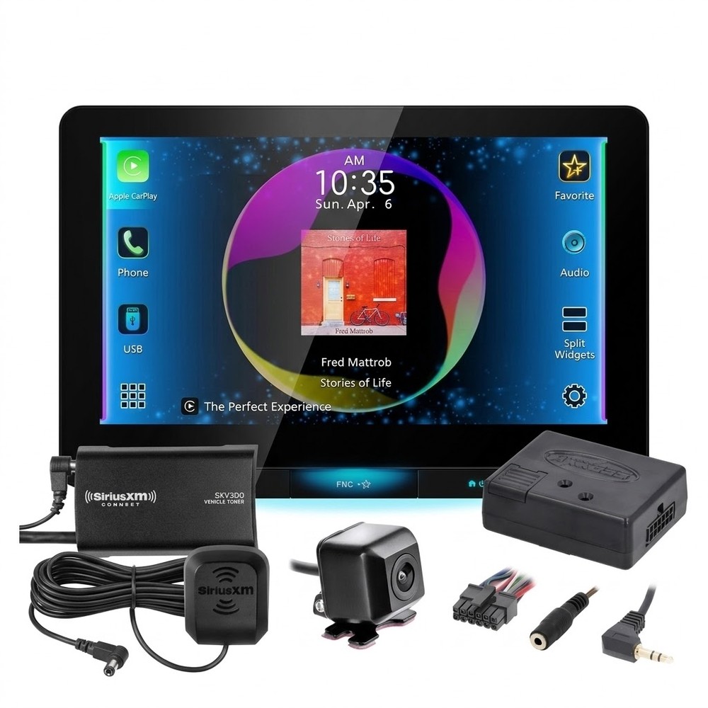 JVC KW-Z1001W Digital Media Receiver + NVX Camera + SiriusXM Tuner + Axxess SWC