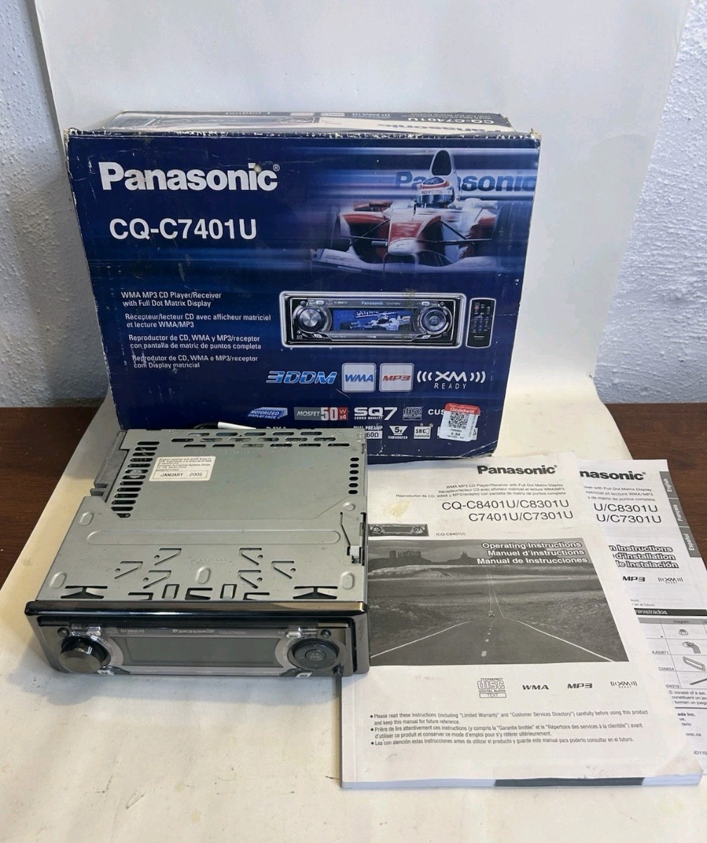 Panasonic CQ-C7401U Car Stereo Used With Bluetooth Auxiliary 🐠🐟