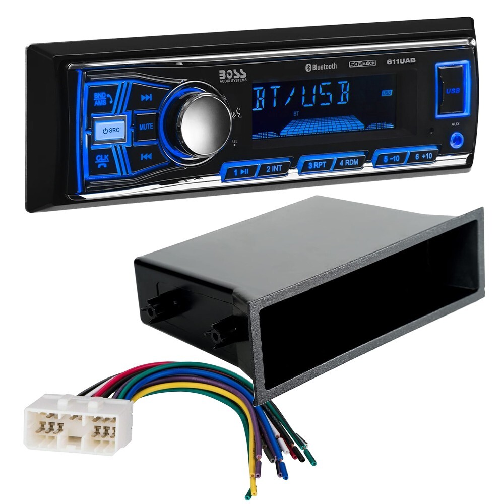 BOSS 611UAB Bluetooth Car Stereo AM/FM Radio kit for 2003-2006 Subaru Baja