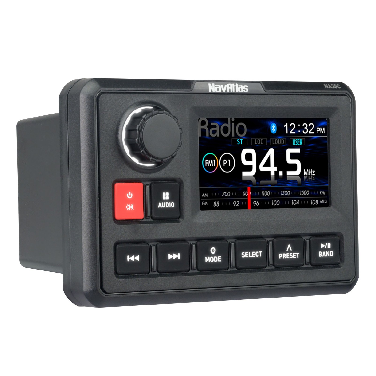 NavAtlas RZR1ZONE2 – NA30C Source Unit + Kick-Panel Speakers Kit
