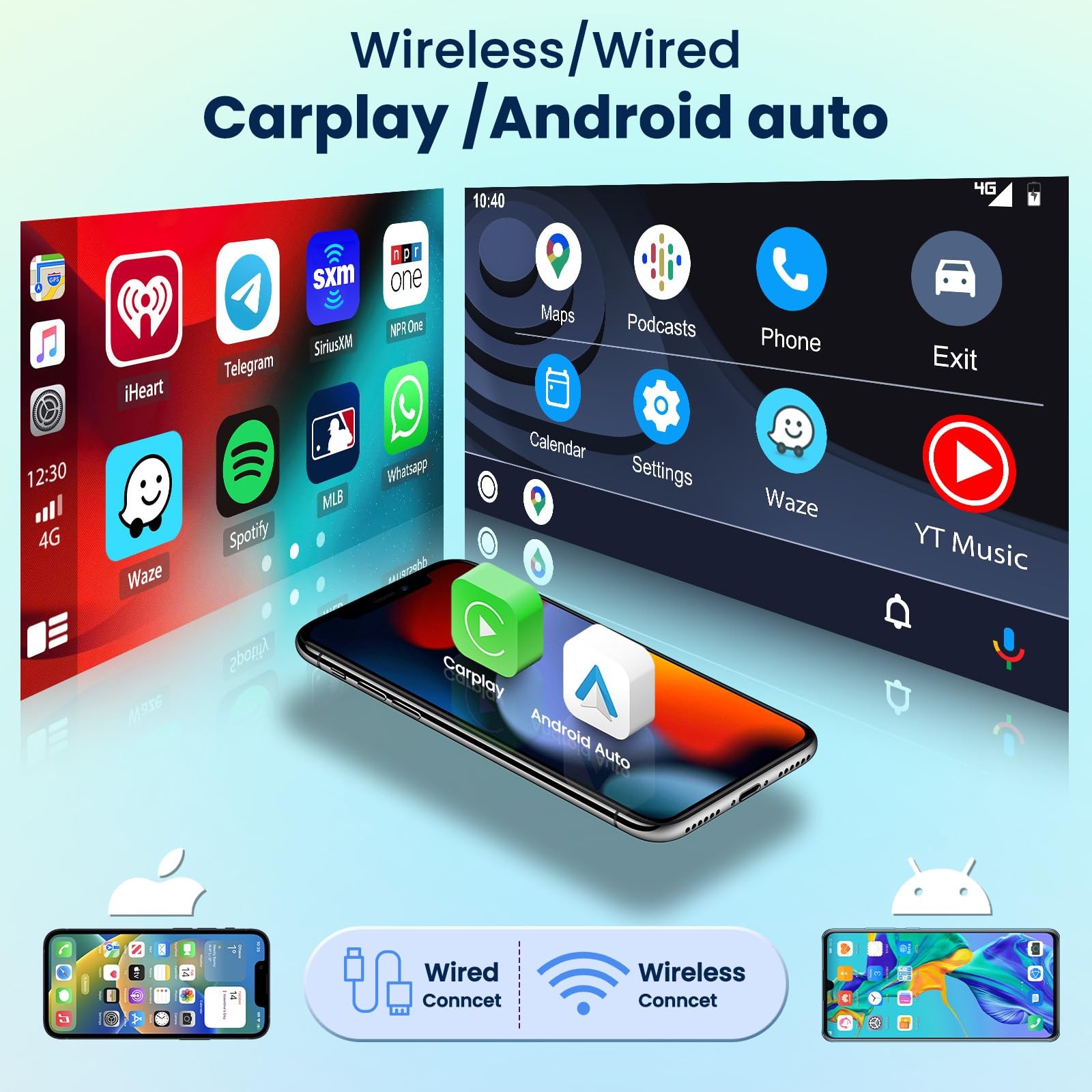 [6G+128G 8-Core] 10.1 Inch Double DIN Android 15 Car Stereo with Wireless Car…