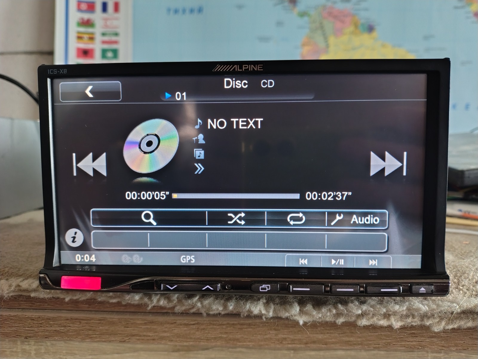 Alpine ICS-X8 Car Stereo Mobile Media Station Fully Working Good Shape Bluetooth