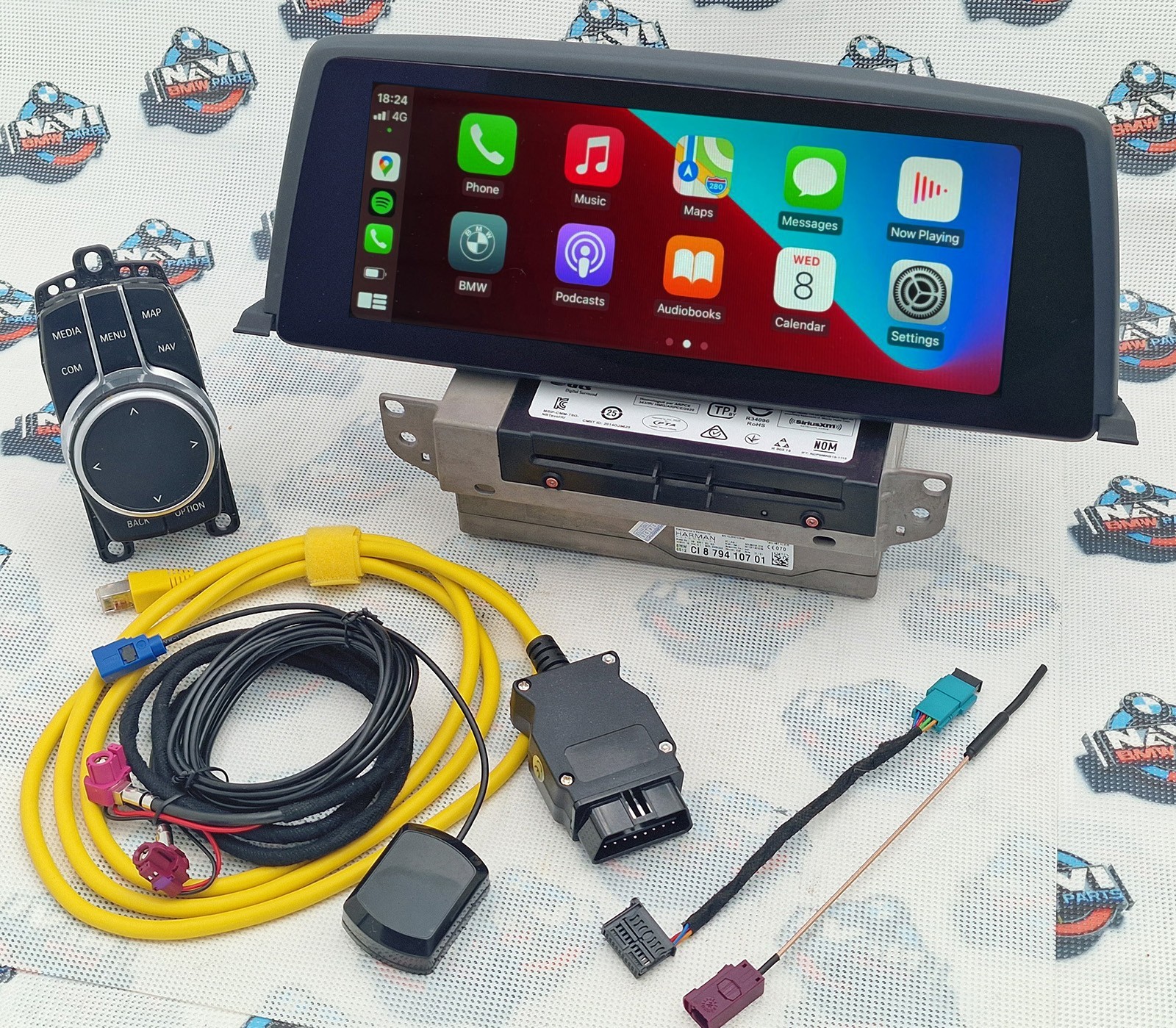 BMW M6 6er F06 F13 EVO ID6 HDD GPS navigation upgrade set CarPlay Touchscreen