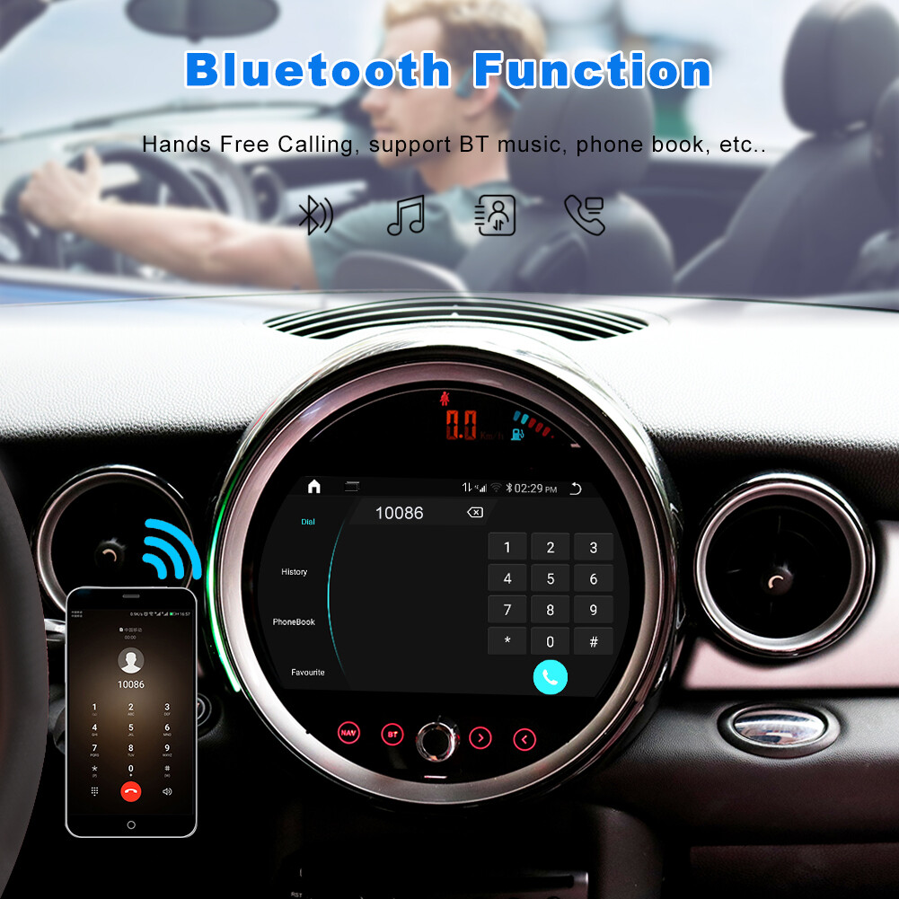 Car Navigation Player for BMW Mini Cooper EVO 2018-2019 wireless Carplay BT WIFI